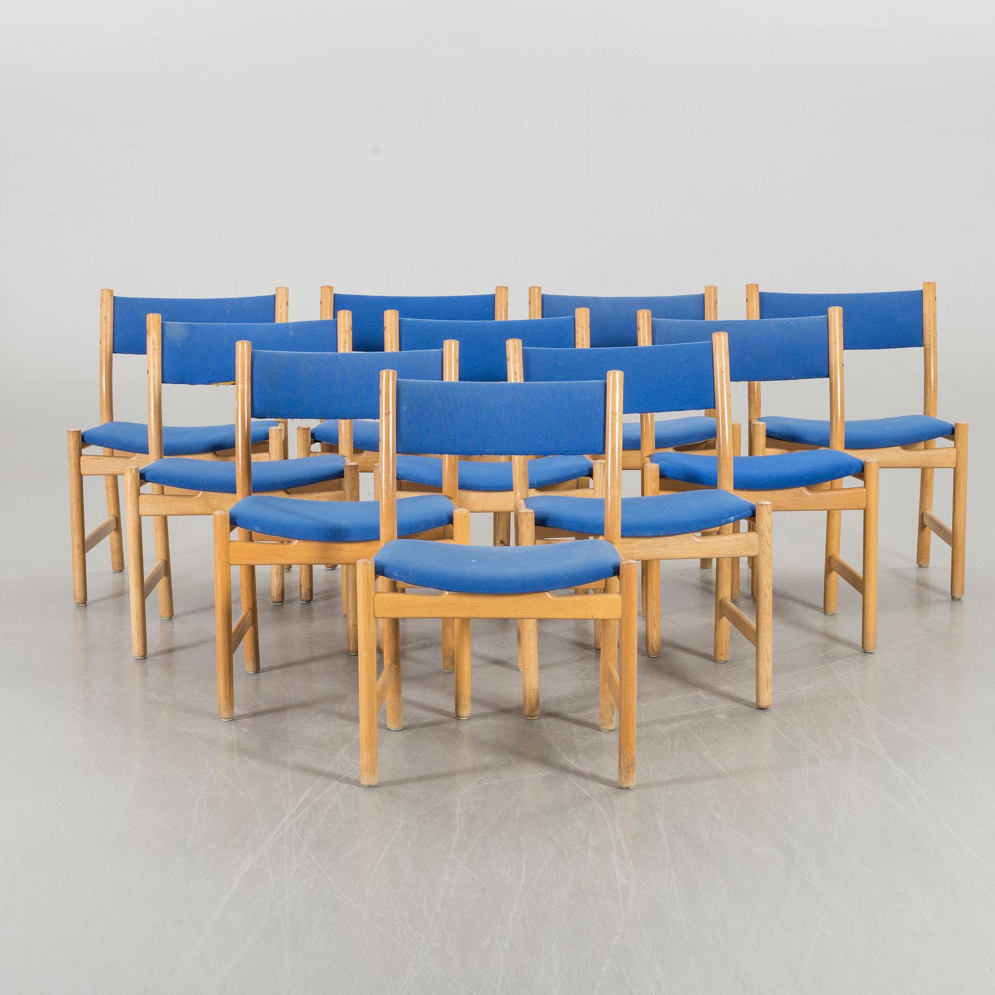 10 HANS J WEGNER CHAIRS, CH51, Denmark.