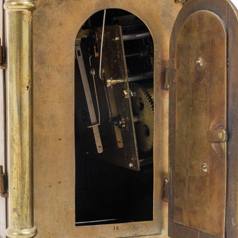 A Baroque style lantern clock, Daniel Møller, Denmark, 20th century.