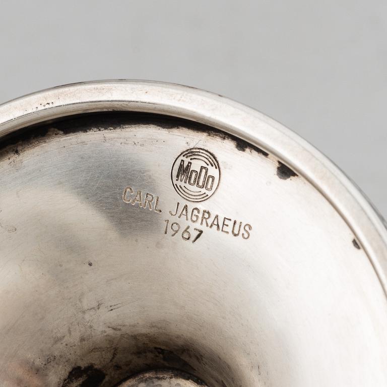 ATELIER BORGILA, ljusstakar, 12 stycken,  sterling silver, Stockholm, 1964.