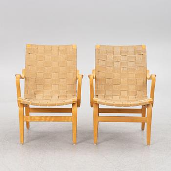 Bruno Mathsson, karmstolar, ett par, "Eva", Firma Karl Mathsson, 1976.