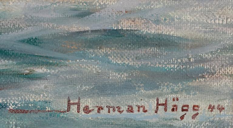 HERMAN HÄGG, olja på duk, signerad, daterad -44.