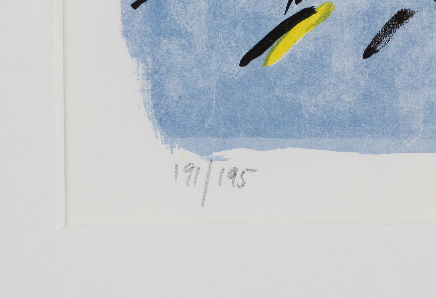 MADELEINE PYK, färglitografi, signerad och numrerad 191/195.