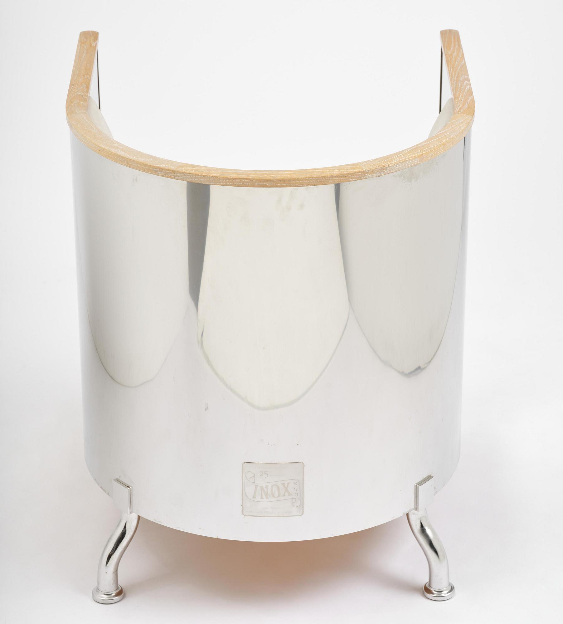 Mats Theselius, an "Inox" armchair, ed. HC 16/19, Källemo, Värnamo, post 2015.