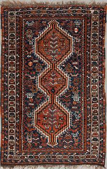MATTA, semiantik, Shiraz/Kashgai, figural, ca 182 X 117 cm.