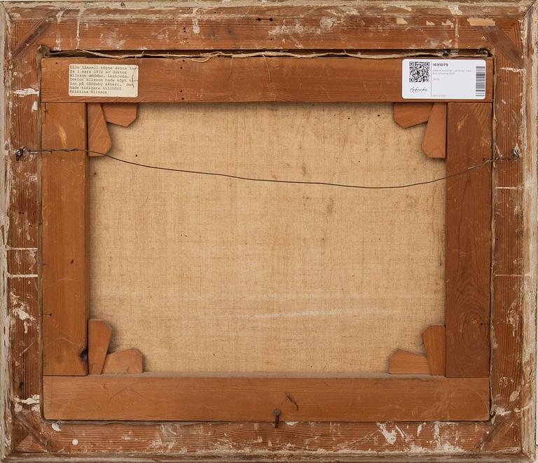 Unknown artist, Landscape with bridge, circa 1800.