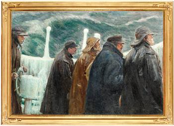 183. Michael Ancher, At the bridge.