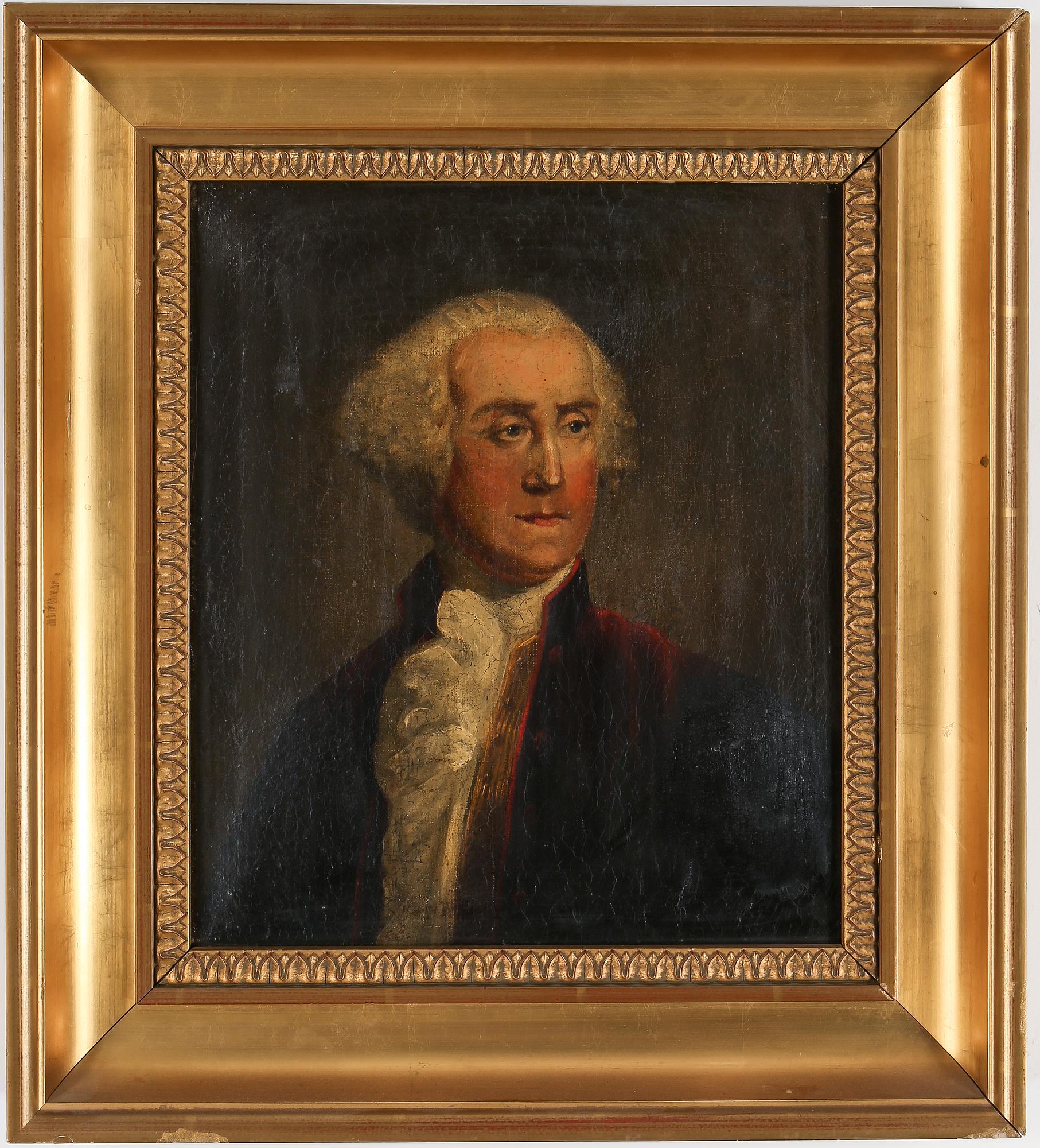 OKÄND KONSTNÄR. Olja på duk. 1800-tal.