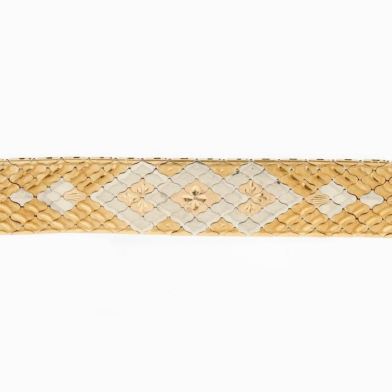 ARMBAND, 14 k guld, 1900-tal. Totalvik ca 64 gram.
