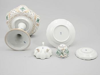 KAFFESERVIS, 26 delar, porslin, Meissen, 1900-talets andra hälft.