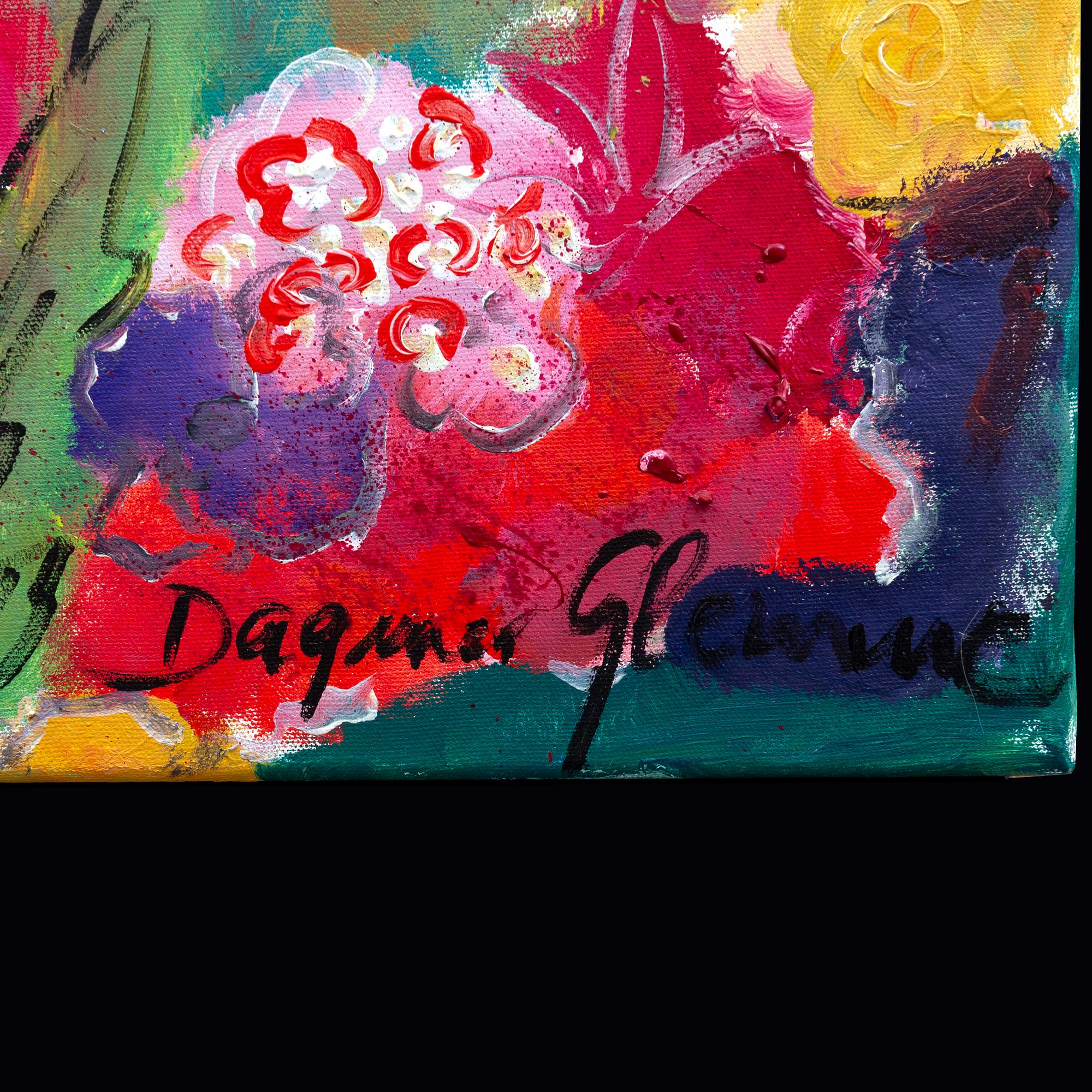 Dagmar Glemme, olja på duk, signerad.