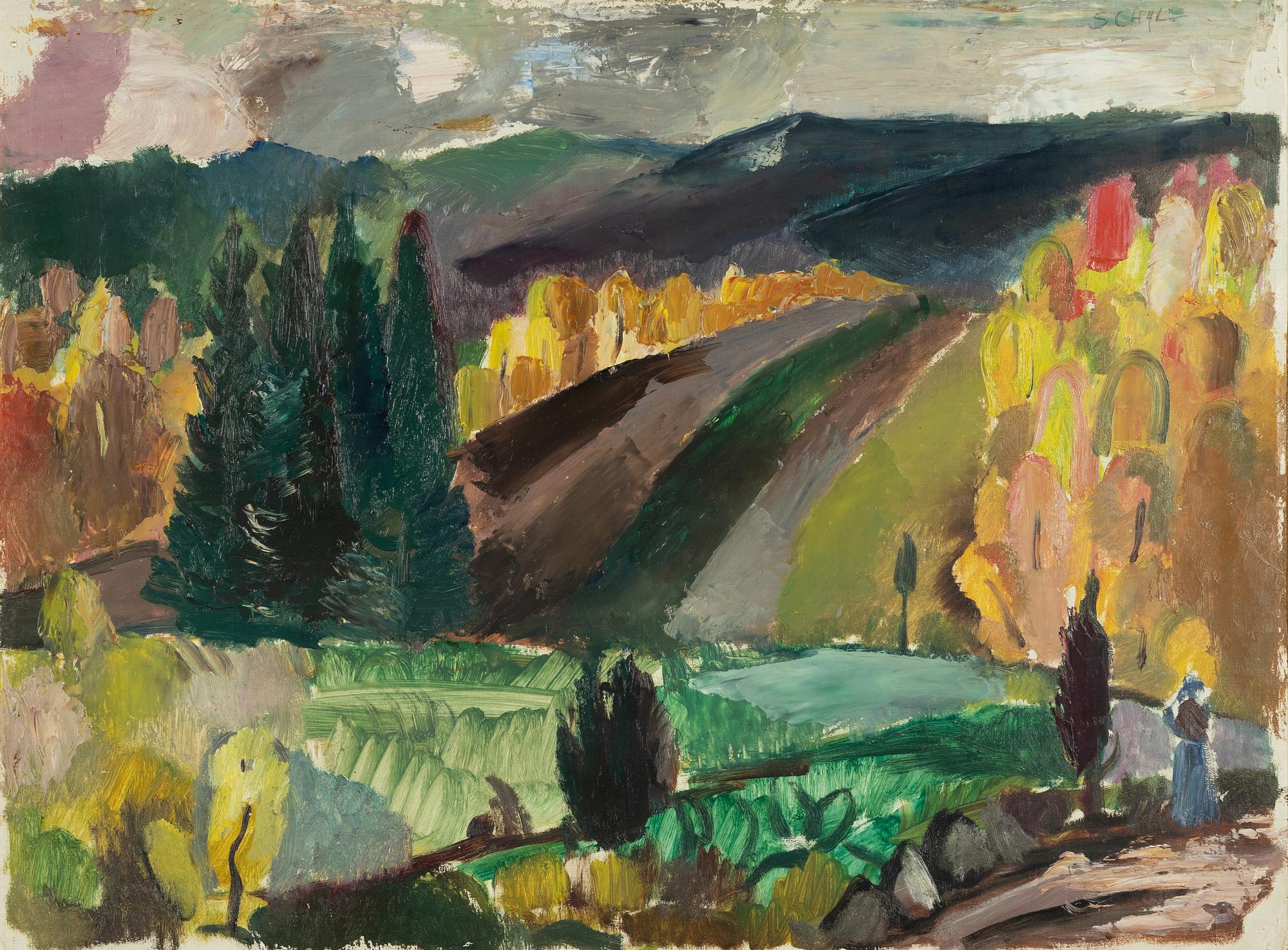 Jules Schyl, Höstlandskap.