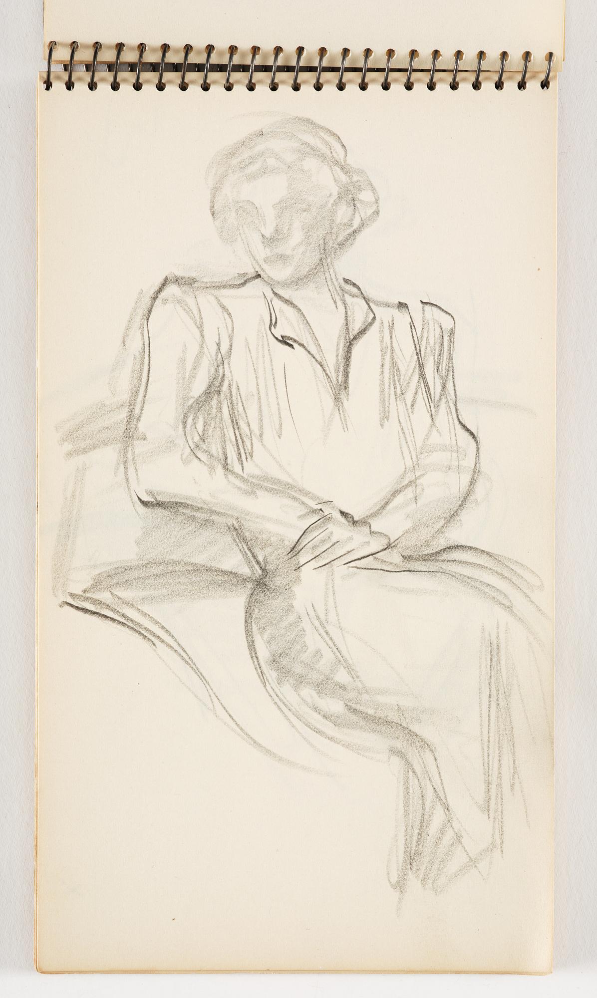 Lotte Laserstein, 4 skissböcker med blyertsteckningar.