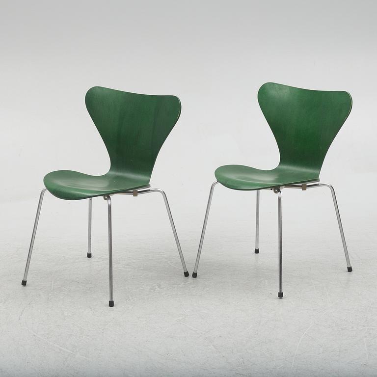Arne Jacobsen, stolar, 6 st, Fritz Hansen, Danmark 1980.