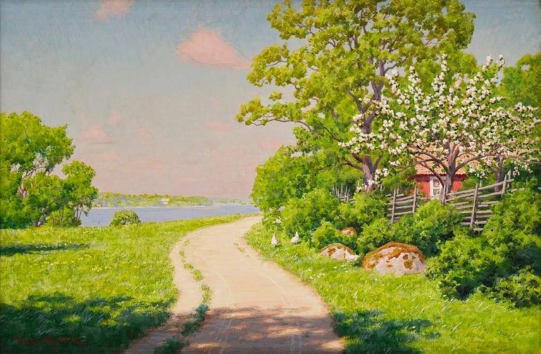 Johan Krouthén, Blooming fruit trees.