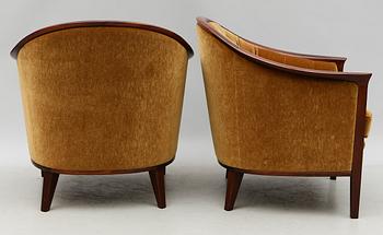 FÅTÖLJER, 1 par, Bröderna Andersson, Ekenässjön, 1900-talets andra hälft.