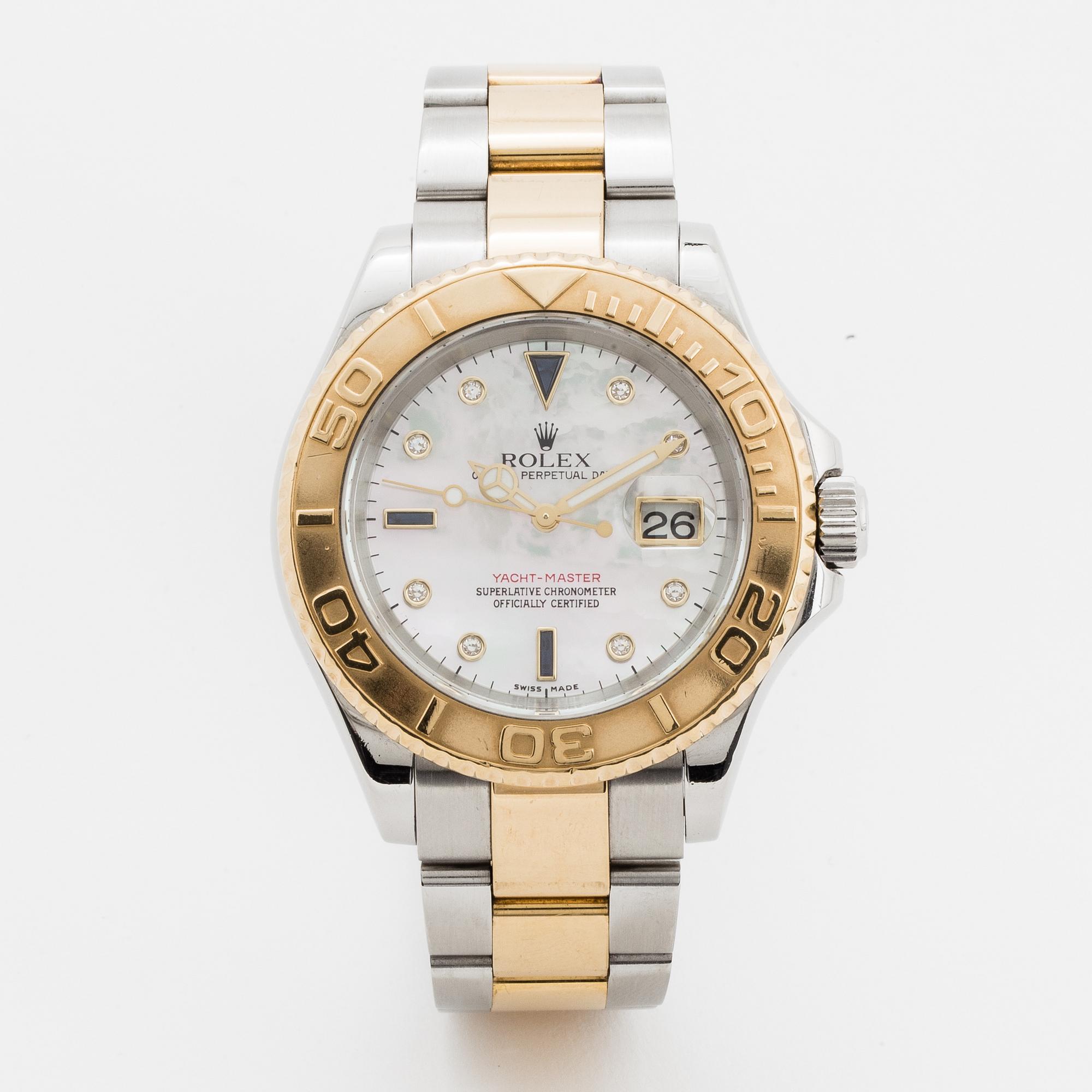 Rolex Oyster Perpetual Date Yacht Master Chronometer wristwatch 40 mm. Bukowskis