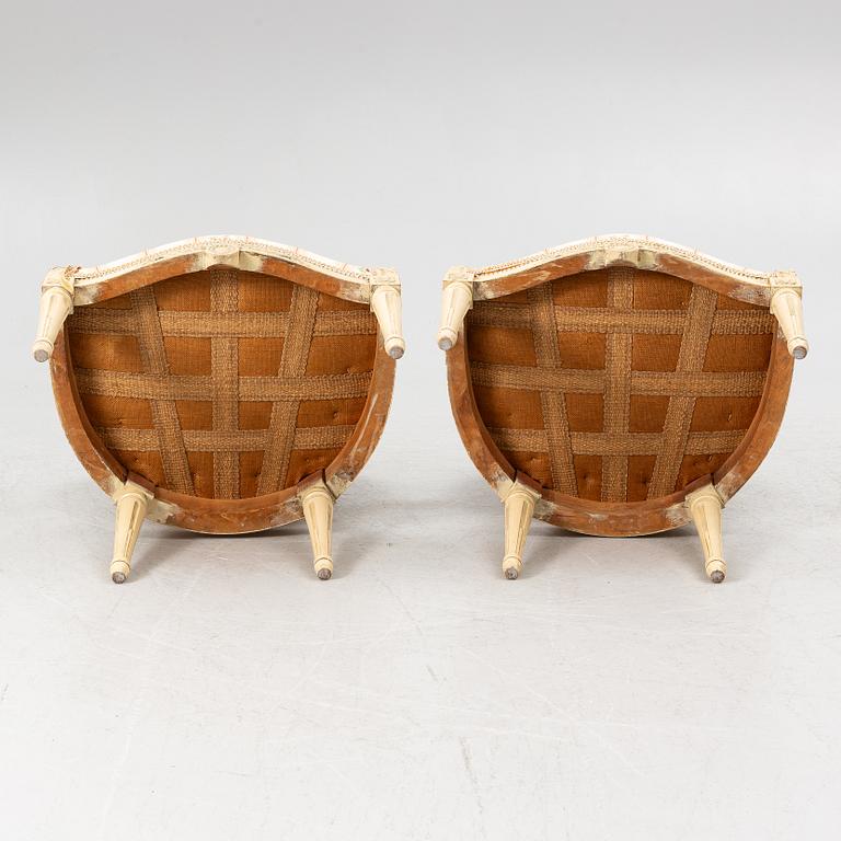 Soffgrupp, 3 delar, gustaviansk stil, 1900-talets första hälft.