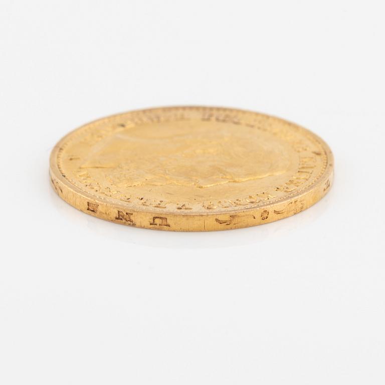 Gold coin, Germany, Friedrich of Prussia, 20 marks, 1888.