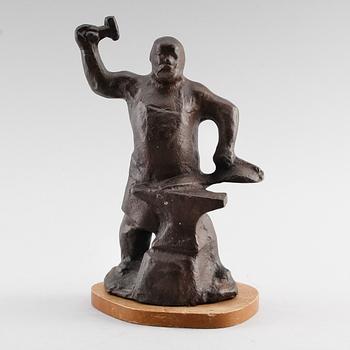 ALLAN EBELING, skulptur, brons, signerad, daterad 68.