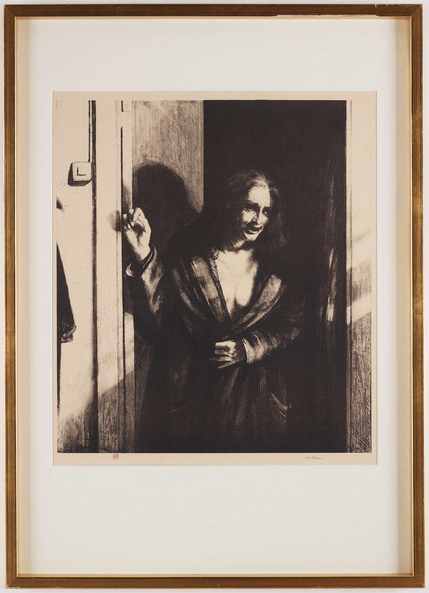 Odd Nerdrum, litografi. Signerad. - Bukowskis