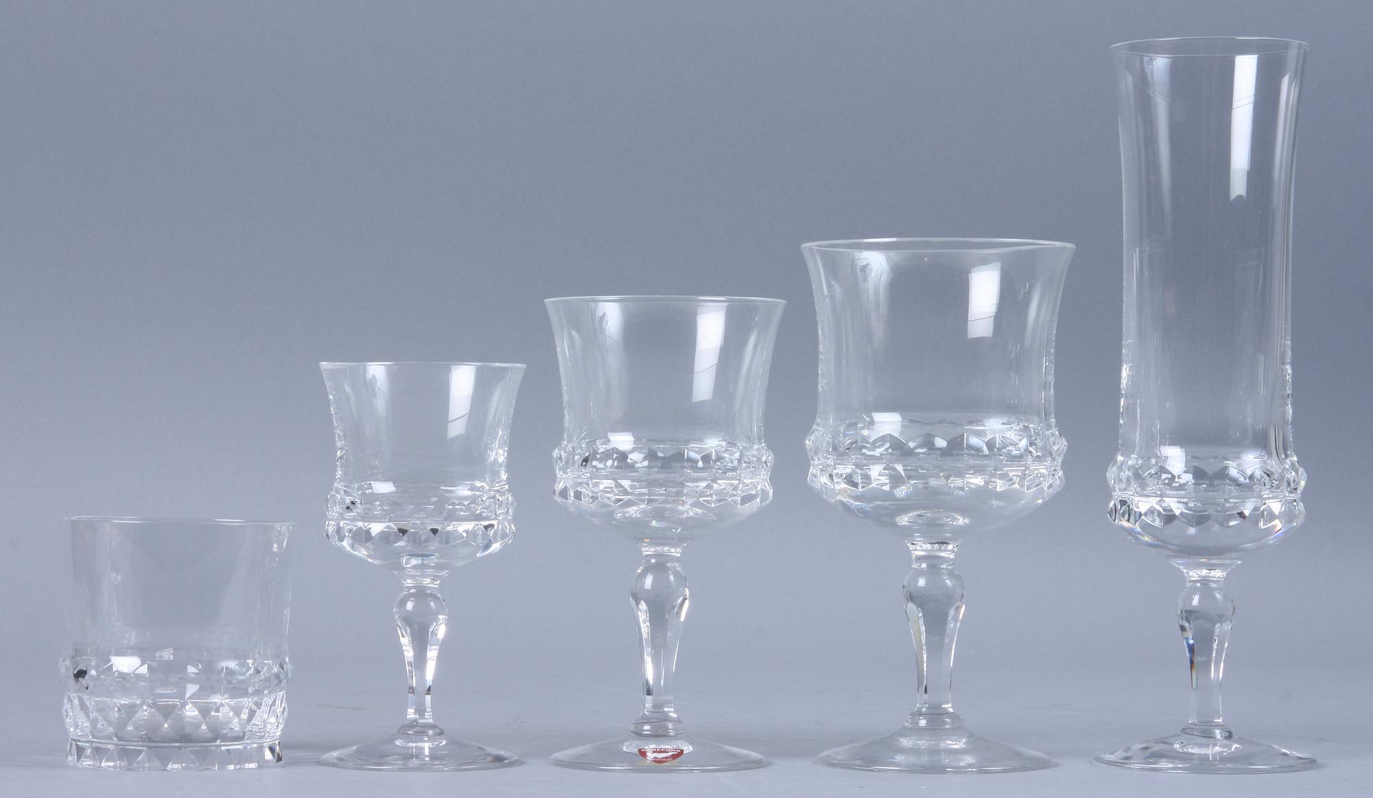 GLASSERVISDELAR, 59 st, "Silvia", Ingeborg Lundin, Orrefors.