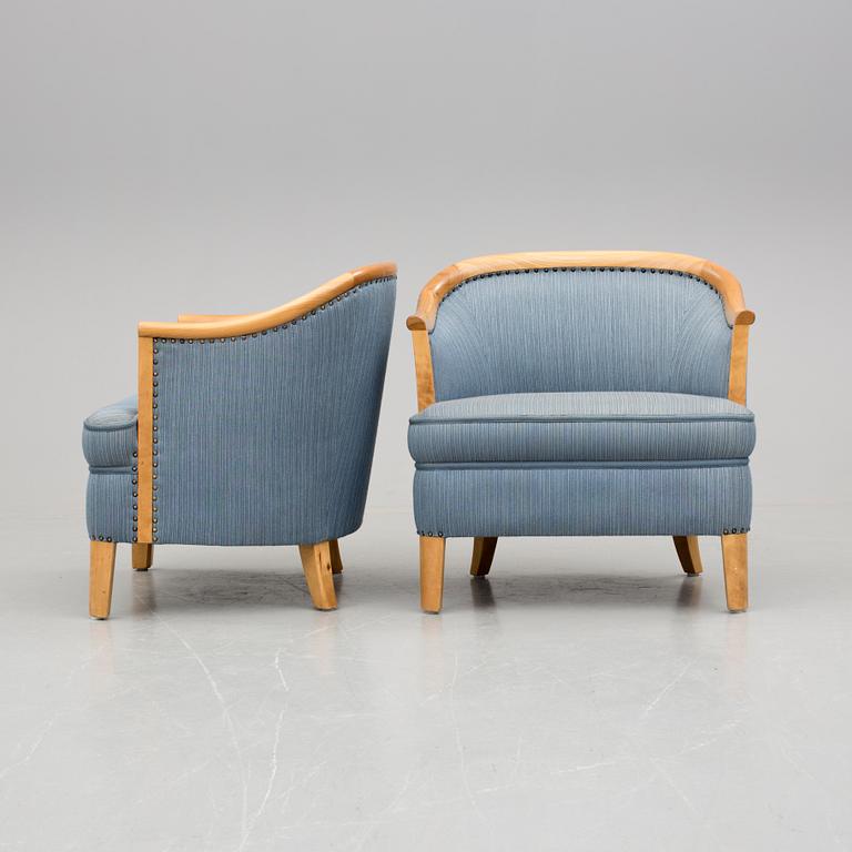 FÅTÖLJER, ett par, Swedish Modern, 1940-tal.