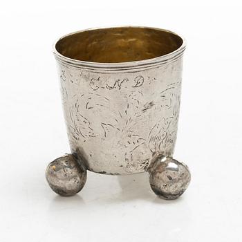 Georg Kruse, bägare, Vordingborg, Danmark 1755-92.