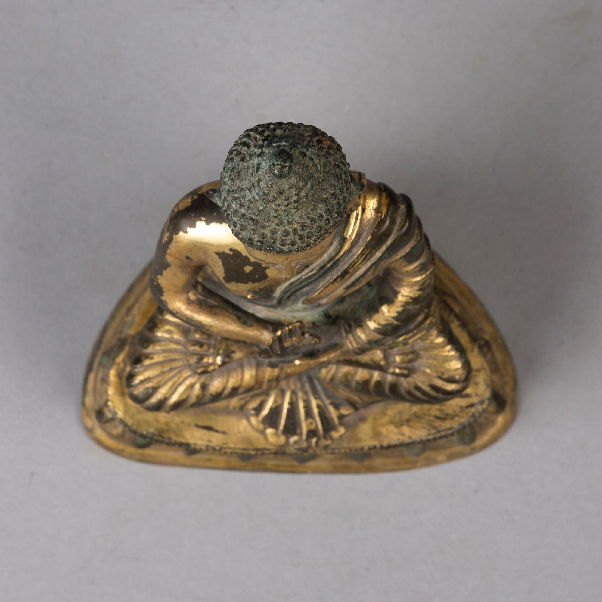 BUDDHA, mässing, Tibet, 1900-talets första hälft.