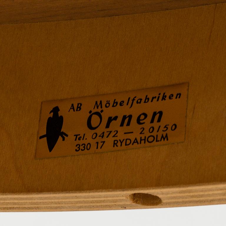 A dining table by AB Möbelfabriken Örnen Rydaholm, 20th century.