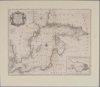 KARTA, Baltikum, Tindal-Rapin 1745