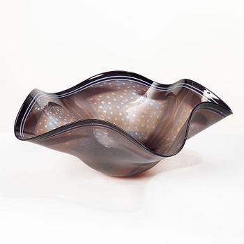 Gunnar Cyrén, skål, graal, glas, Orrefors 1992.