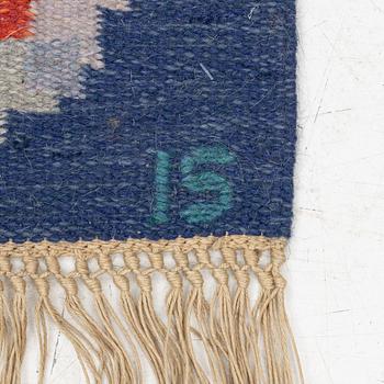 Ingegerd Silow, a flat weave "Paradiset"/ nr 1036, wall decoration, signed IS, Axeco, Sweden, c. 122 x 84 cm.
