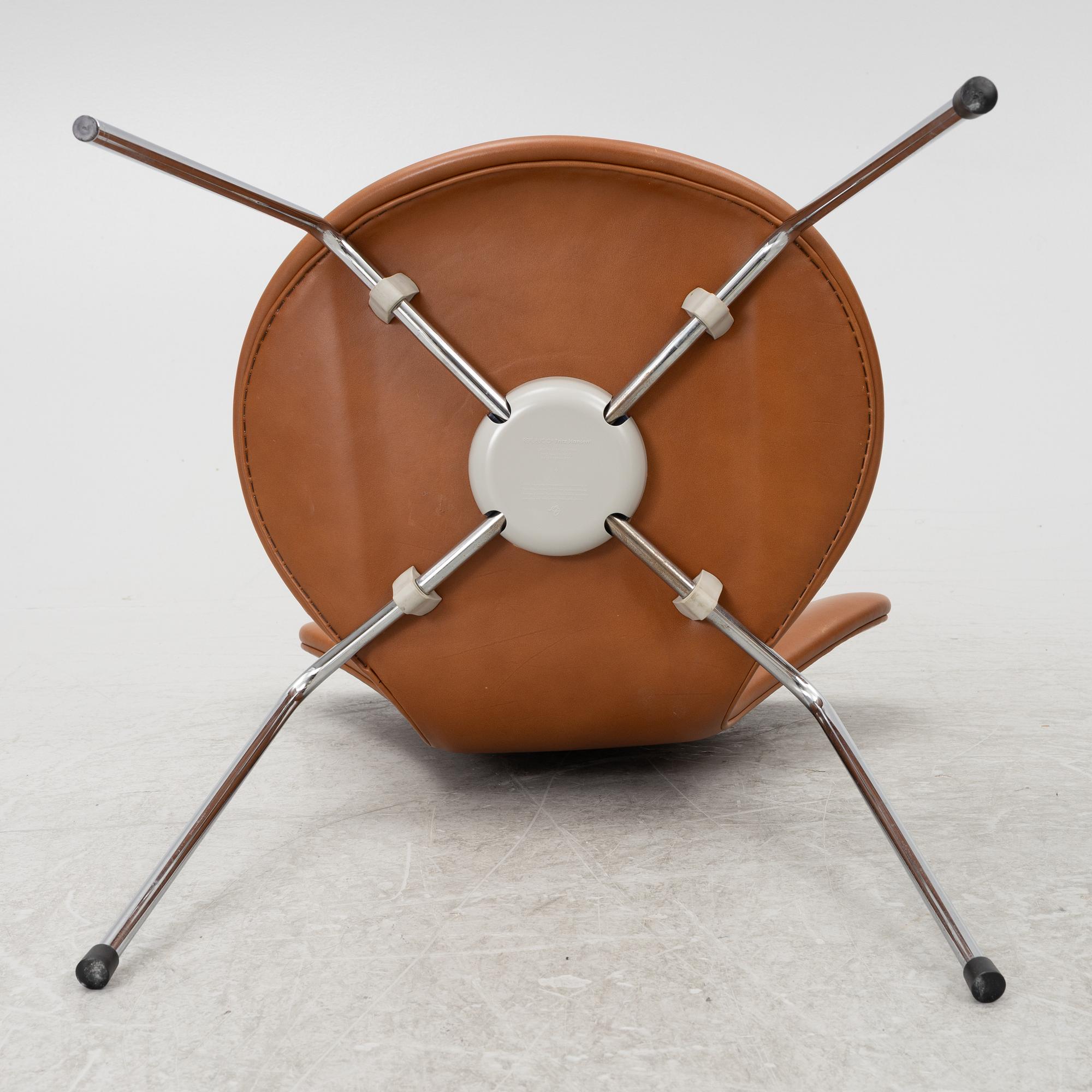 Arne Jacobsen, chairs, 4 pcs, "The Seven", Fritz Hansen, Denmark, 2000s.