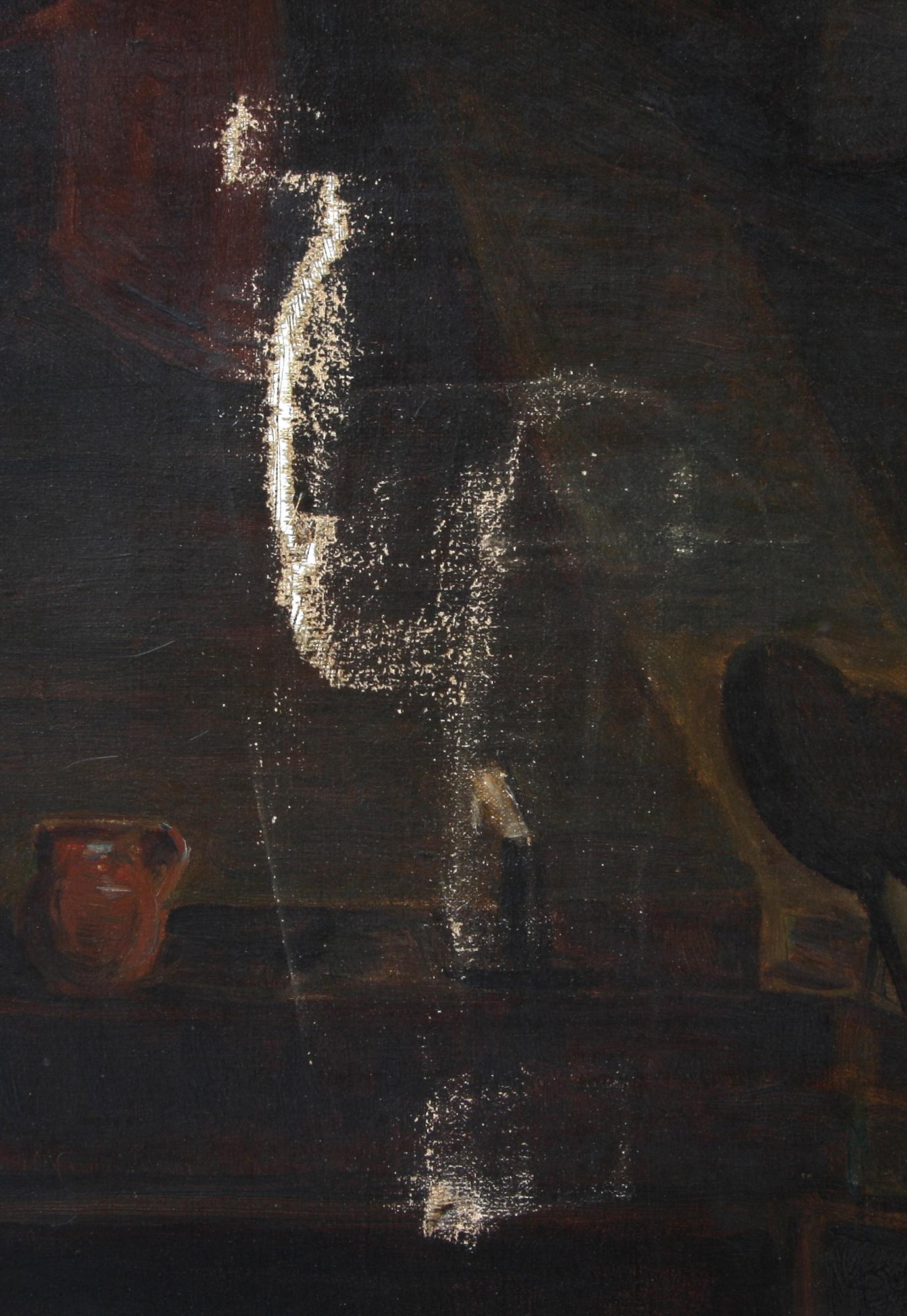 AMALIA LINDEGREN, efter, olja på duk, sign Anna Ödman, dat 1905.