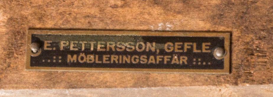 MATBORD, barockstil,  brickmärkt E. Pettersson Gefle Möbleringsaffär, 1930-tal.