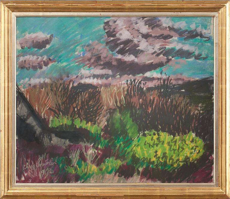INGE SCHIÖLER, pastell, signerad och daterad 1962.