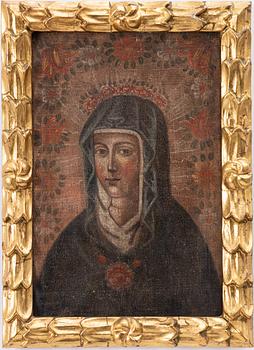 South American school, 18th century, Madonna.