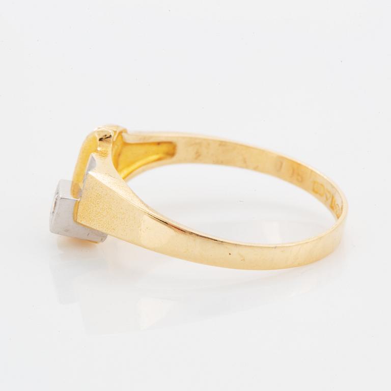 Björn Weckström, brilliant-cut diamond ring. Lapponia 1983.