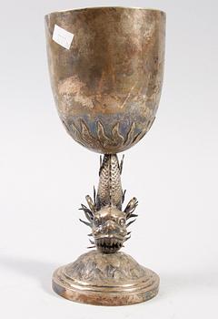 BÄGARE, silver, orientalisk, 1900-tal.