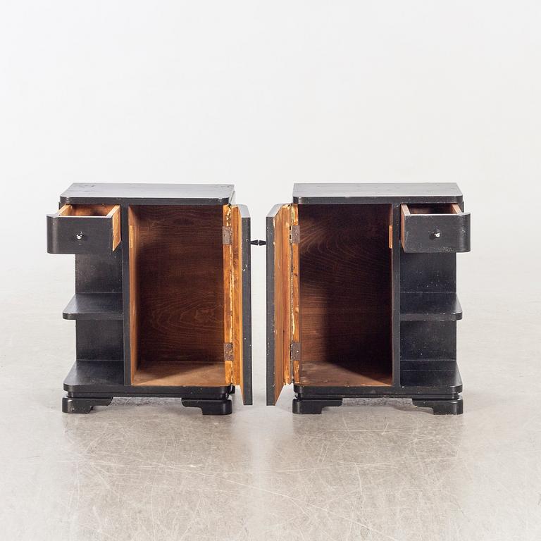 Sängbord, art deco 1930-tal.