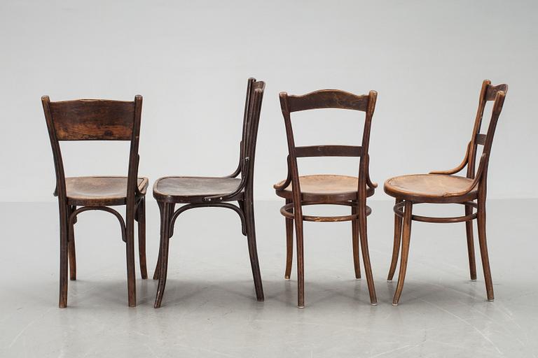 STOLAR, 2 par, tidigt 1900-tal, bl.a. Thonet.