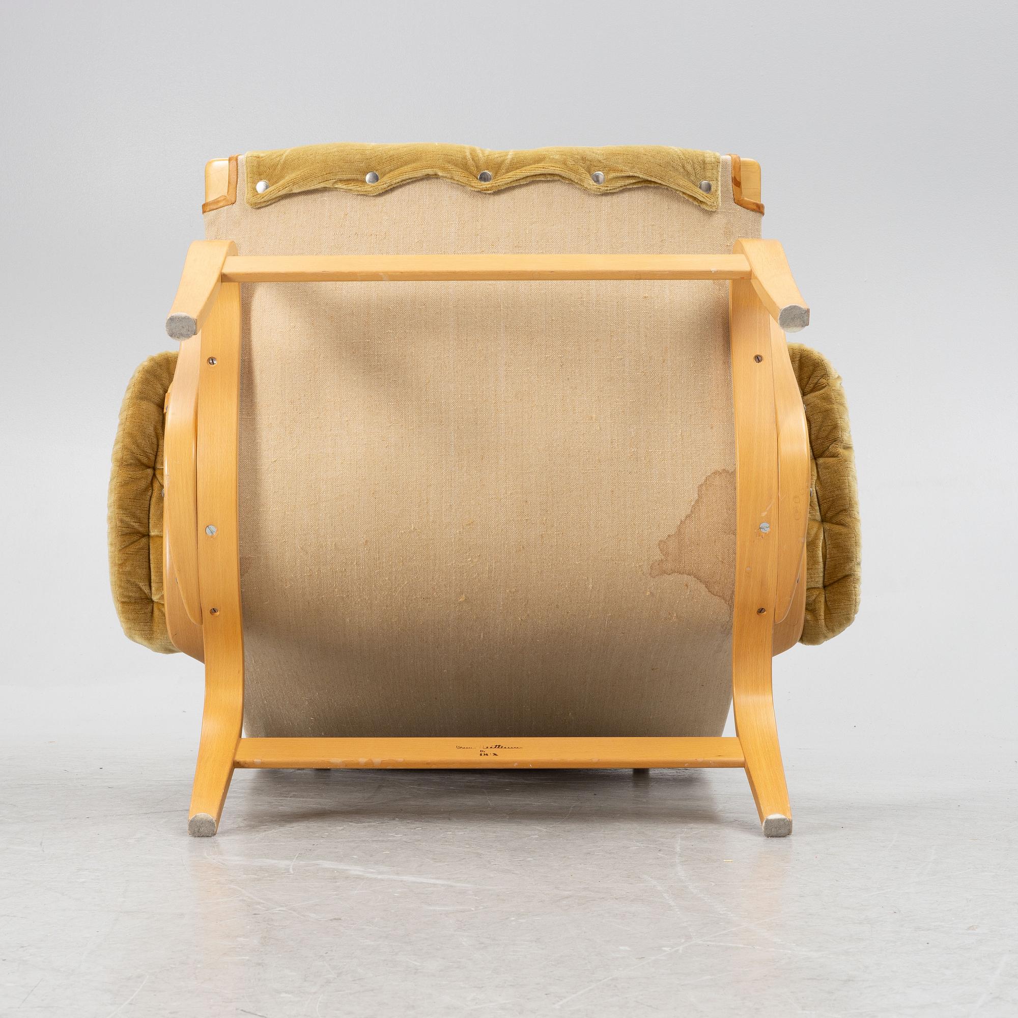 Bruno Mathsson, a "Pernilla" armchair, Dux, Sweden, second half of the 20th century.