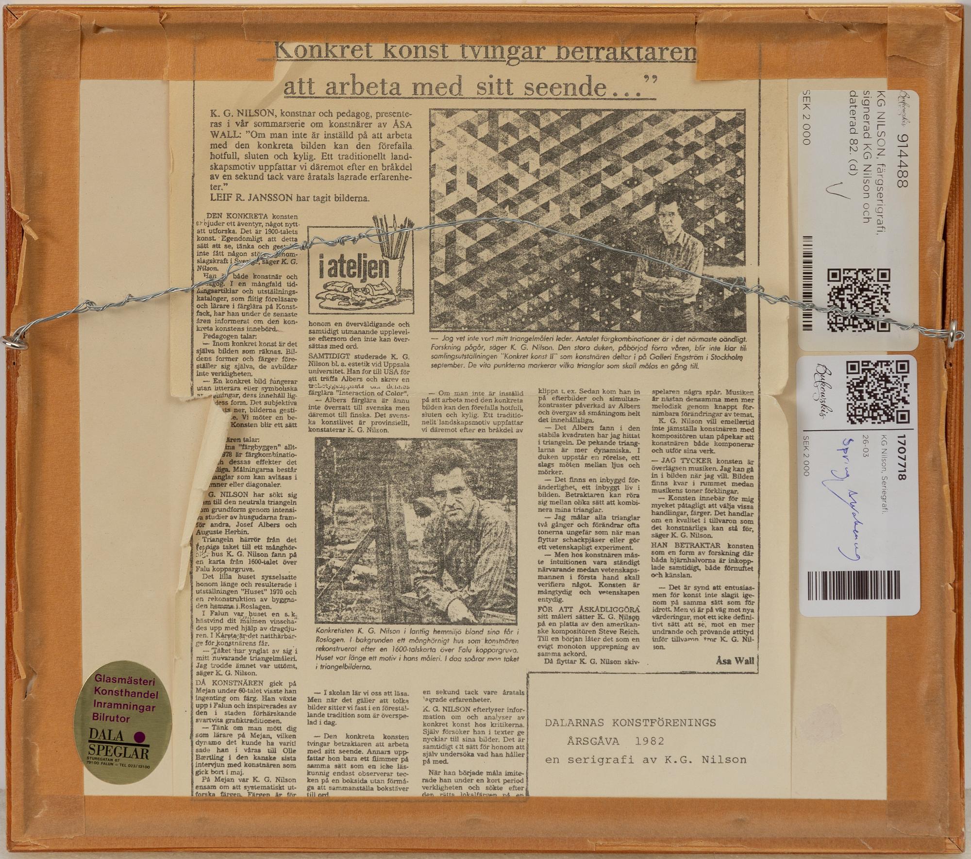 KG Nilson, Utan titel.