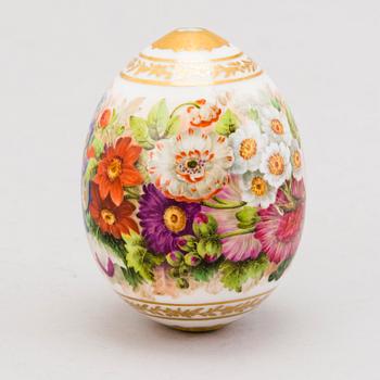 A Russian decorative porcelain egg,  from the time of Nicholas I (1825–1855).