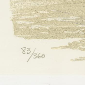 Roland Svensson, färglitografi, signerad och numrerad 86/360.