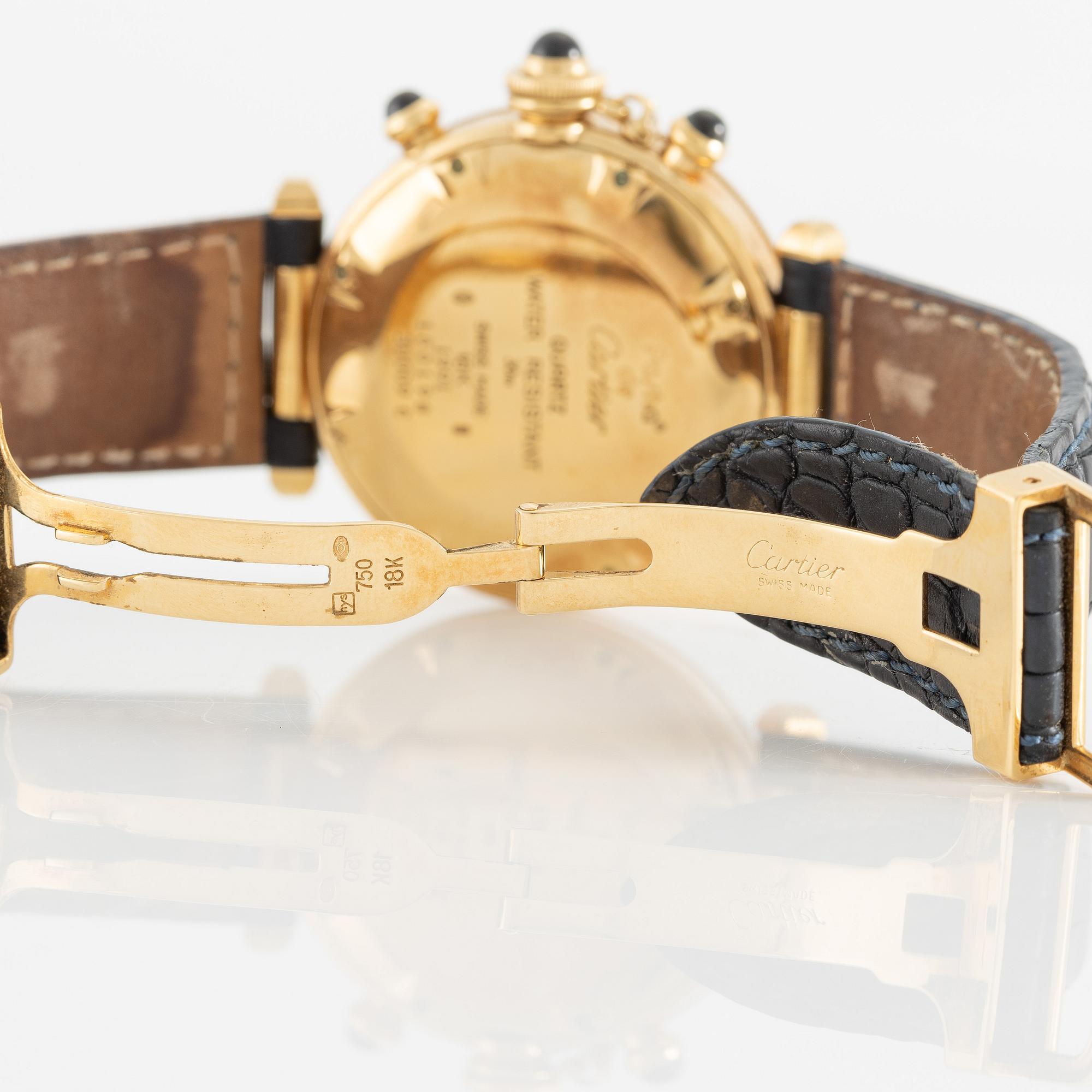 Cartier, Pasha, kronograf, armbandsur, 38 mm.