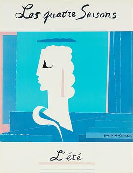 Yves Saint Laurent, a set of four posters "Les quatre saisons".