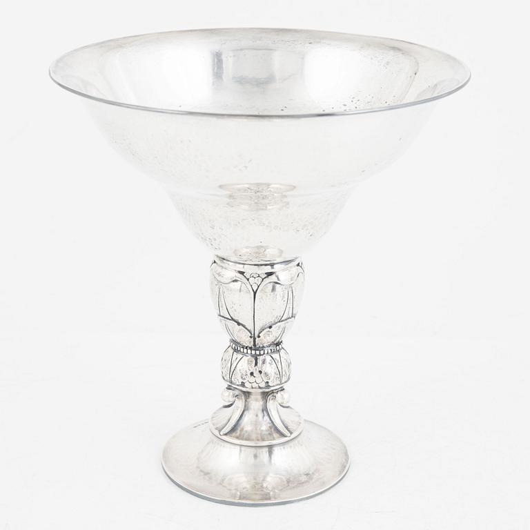 A Swedish Silver Footed Bowl, mark of GAB, Stockholm 1925.