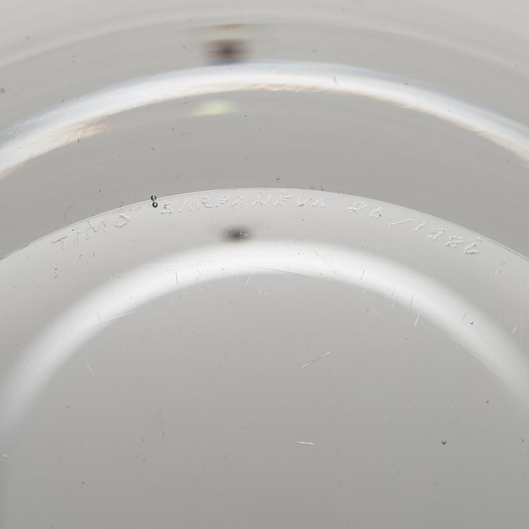 a 'Globus' vase by Timo Sarpaneva, signed and numbered 20/1986.