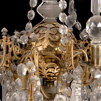 A late 19th-century chandelier.